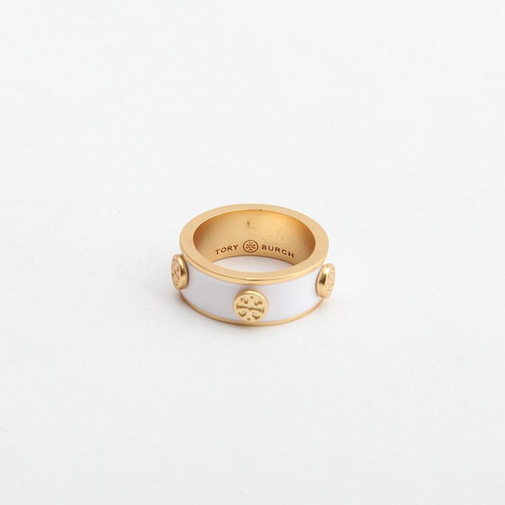 TORY BURCH KIRA ENAMEL RAISED CIRCLE LOGO